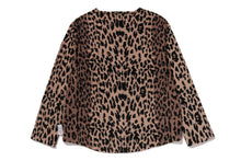 【 BAPE BY KAZUKI KURAISHI 】LEOPARD JACQUARD ZIP CARDIGAN