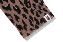 【 BAPE BY KAZUKI KURAISHI 】LEOPARD JACQUARD ZIP CARDIGAN