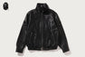 BAPE BLACK BELTED LEATHER BIKER