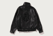 BAPE BLACK BELTED LEATHER BIKER
