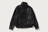 BAPE BLACK BELTED LEATHER BIKER