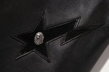 BAPE BLACK BELTED LEATHER BIKER