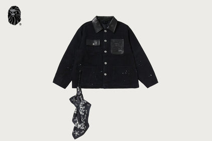 BAPE BLACK MICHIGAN BARN JACKET