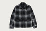BAPE BLACK MAD FACE DUO FURRY CHECK SHACKET