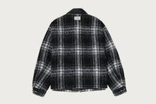 BAPE BLACK MAD FACE DUO FURRY CHECK SHACKET