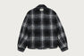 BAPE BLACK MAD FACE DUO FURRY CHECK SHACKET
