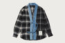 BAPE BLACK CHECKER KIMONO SHIRT