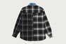 BAPE BLACK CHECKER KIMONO SHIRT