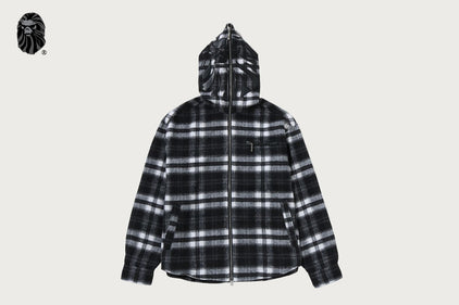 BAPE BLACK SHARK CHECK SHIRT