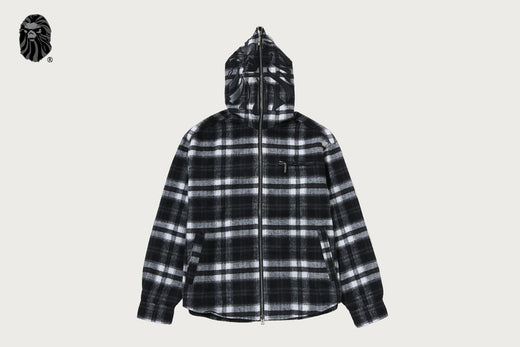 BAPE BLACK SHARK CHECK SHIRT