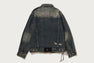 BAPE BLACK HEAVY WASHED DENIM JACKET