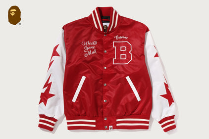 BAPE NYLON VARSITY JACKET