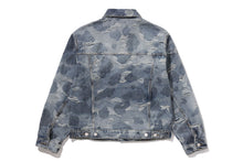 SOLID CAMO JACQUARD DENIM TRUCKER JACKET