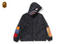 COLOR CAMO REFLECTIVE RIPSTOP SHARK FULL ZIP JACKET