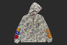 COLOR CAMO REFLECTIVE RIPSTOP SHARK FULL ZIP JACKET