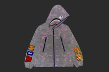 COLOR CAMO REFLECTIVE RIPSTOP SHARK FULL ZIP JACKET