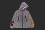 COLOR CAMO REFLECTIVE RIPSTOP SHARK FULL ZIP JACKET