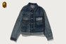 PAISLEY PATTERN DENIM TRUCKER JACKET