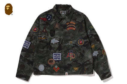 HYBRID CAMO MULTI BADGE JACKET