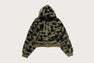 1ST CAMO BOXY CROPPED HOODIE JACKET