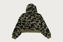 1ST CAMO BOXY CROPPED HOODIE JACKET