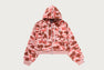 1ST CAMO BOXY CROPPED HOODIE JACKET