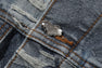 SOLID CAMO JACQUARD DENIM BOXY CROPPED JACKET