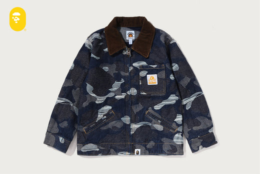 CAMO JACQUARD DENIM JACKET