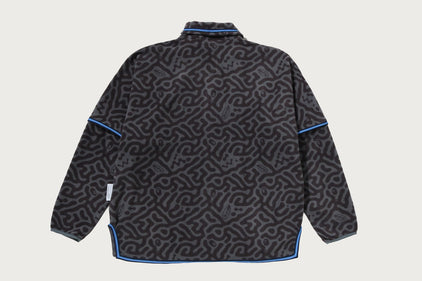 【BAPE BY KAZUKI KURAISHI】 MAZE PATTERN FLEECE JACKET