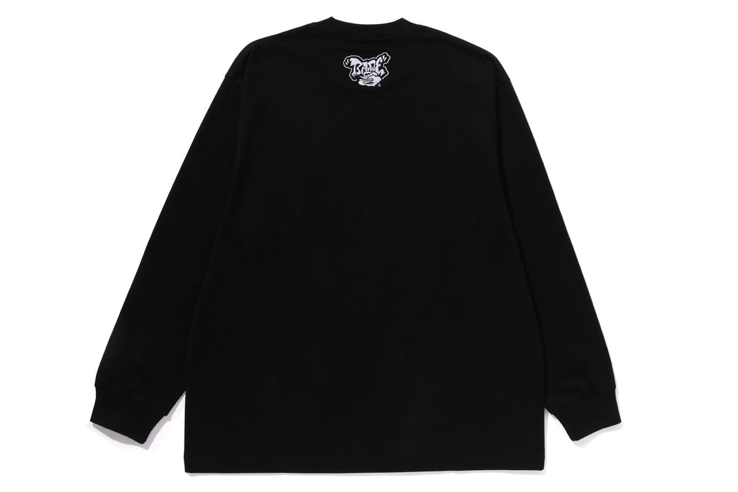 GRADIENT APE HEAD OVERSIZED LONG SLEEVE TEE | bape.com