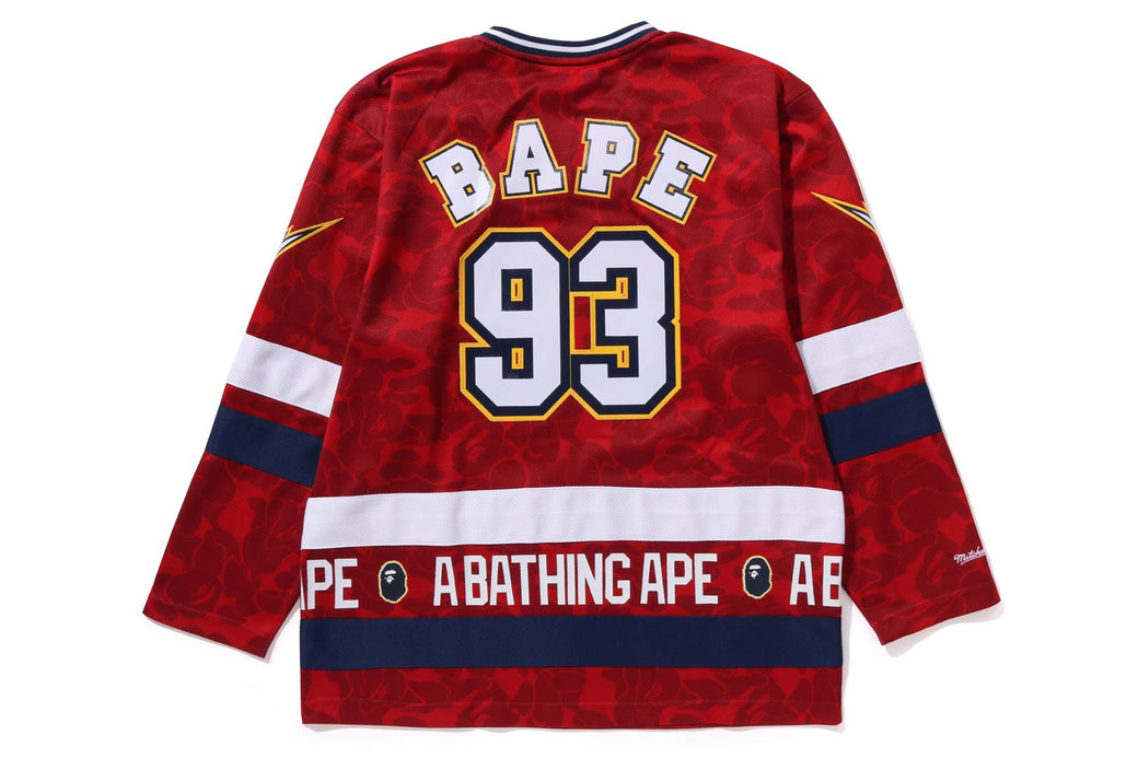 BAPE X MITCHELL & NESS 】NHL FLORIDA PANTHERS MESH HOCKEY JERSEY L