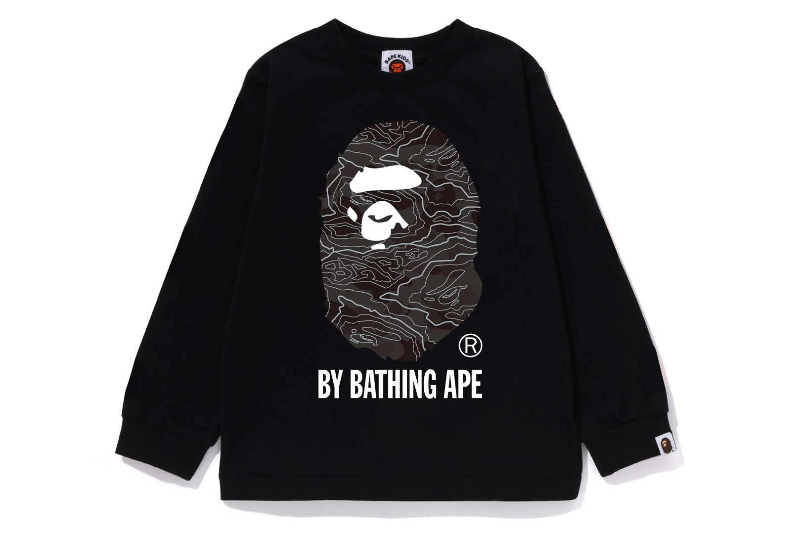 LAYERED LINE CAMO BY BATHING APE L/S TEE | bape.com