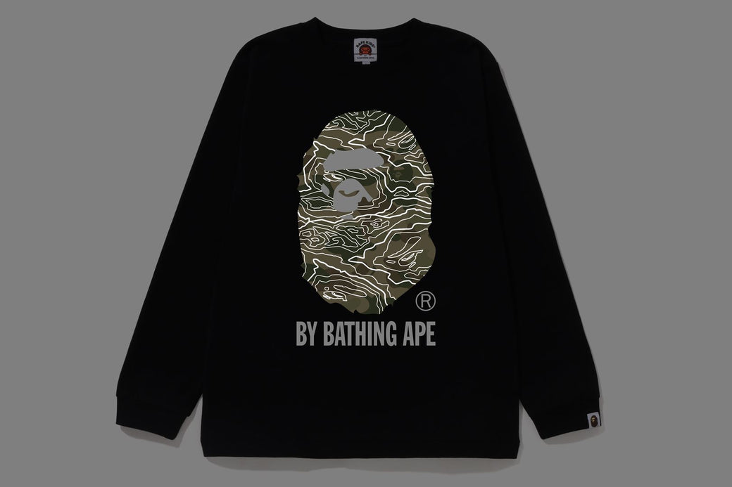 LAYERED LINE CAMO BY BATHING APE L/S TEE