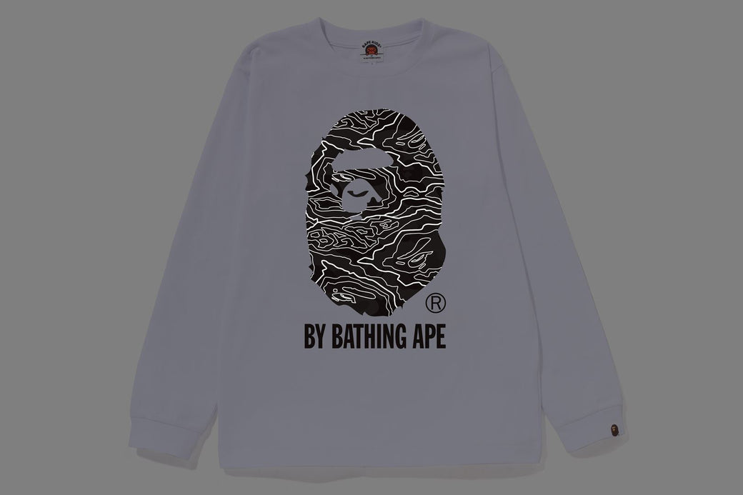 LAYERED LINE CAMO BY BATHING APE L/S TEE | bape.com