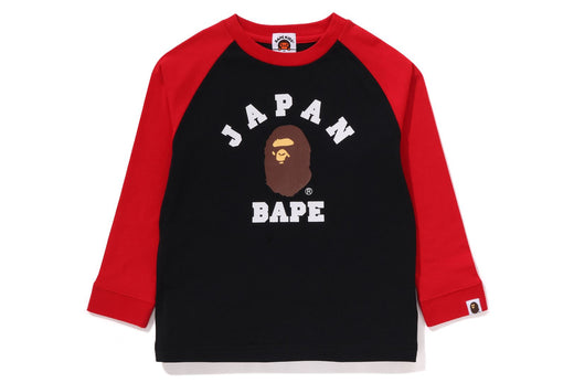 JAPAN COLLEGE CITY RAGLAN L/S TEE | bape.com