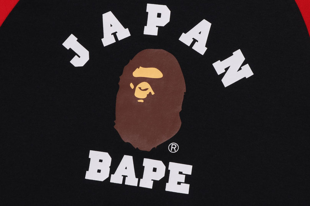 JAPAN COLLEGE CITY RAGLAN L/S TEE | bape.com JAPAN COLLEGE CITY RAGLAN L/S TEE | bape.com