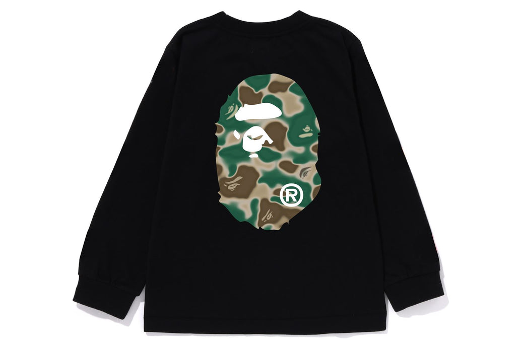 LIQUID CAMO APE HEAD L/S TEE | bape.com