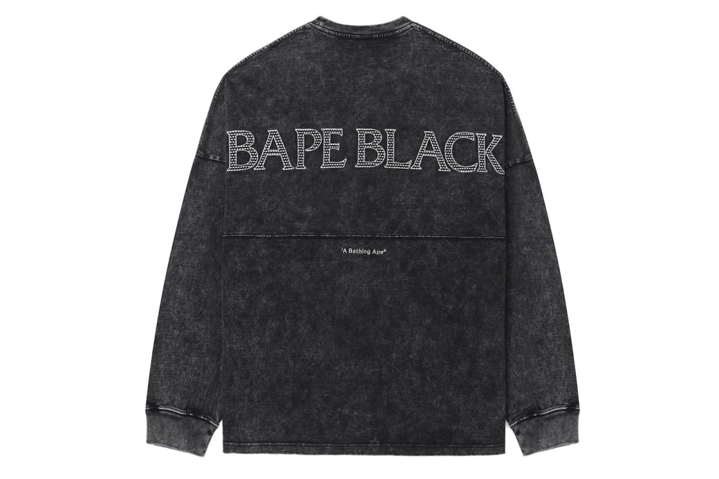 【BAPE】BAPE BLACK ROPE STITCH WASHED TEE 要在庫確認 BAPE BLACK ROPE STITCH WASHED TEE | bape.com