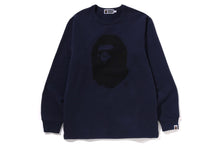 APE HEAD BRUSHED COTTON LS TEE