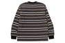 APE HEAD ONE POINT STRIPE RELAXED FIT LS TEE