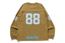 BAPE FOOTBALL RELAXED FIT LS TEE