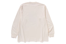 GARMENT DYE BY BATHING APE RELAXED FIT LS TEE