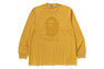 GARMENT DYE BY BATHING APE RELAXED FIT LS TEE