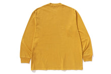 GARMENT DYE BY BATHING APE RELAXED FIT LS TEE