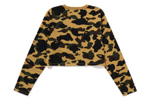 1ST CAMO CROPPED LS TEE