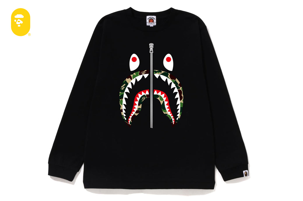 ABC CAMO SHARK LS TEE | bape.com