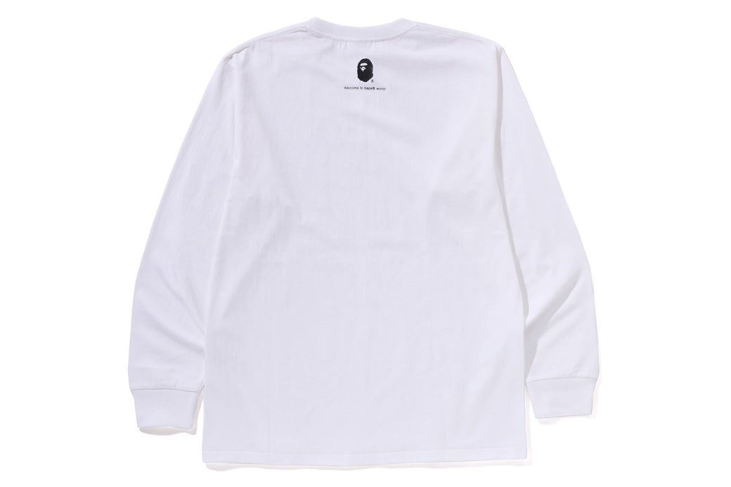 GO APE POINTER COLLEGE TEE L/S TEE BAPEC | bape.com