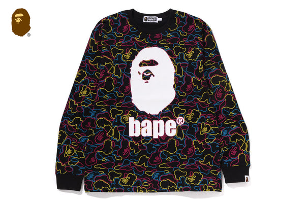 【A BATHING APE】2色展開 NEON CAMO LS TEE UNISEX 要在庫確認 NEON CAMO LS TEE | bape.com