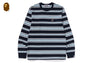 ONE POINT STRIPE LS TEE