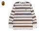 ONE POINT STRIPE LS TEE